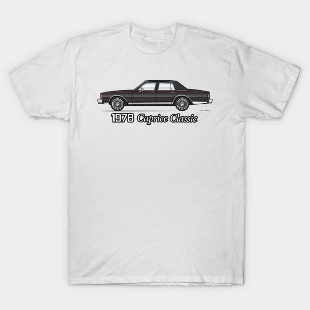 78 Black Caprice T-Shirt by JRCustoms44